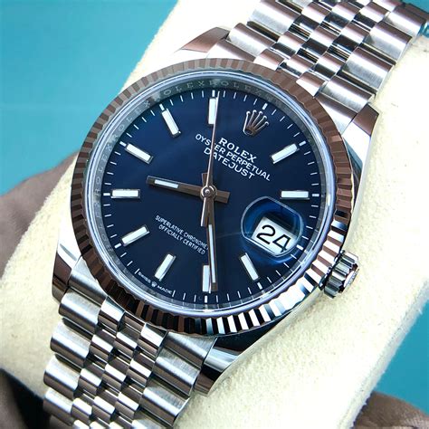 rolex datejust blue dial 36mm|Rolex 36mm Datejust for sale.